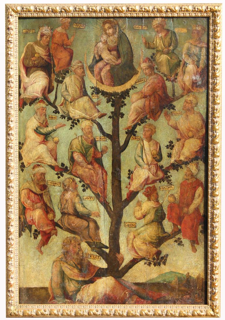 Large 16th Century Painting of "Tree of Jesse" (1 of 6)
