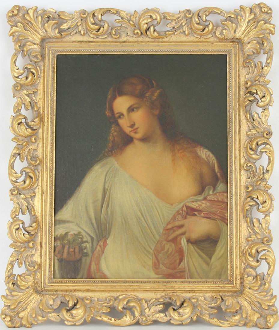 After Titian, 19th C. Painting of a Woman (1 of 3)