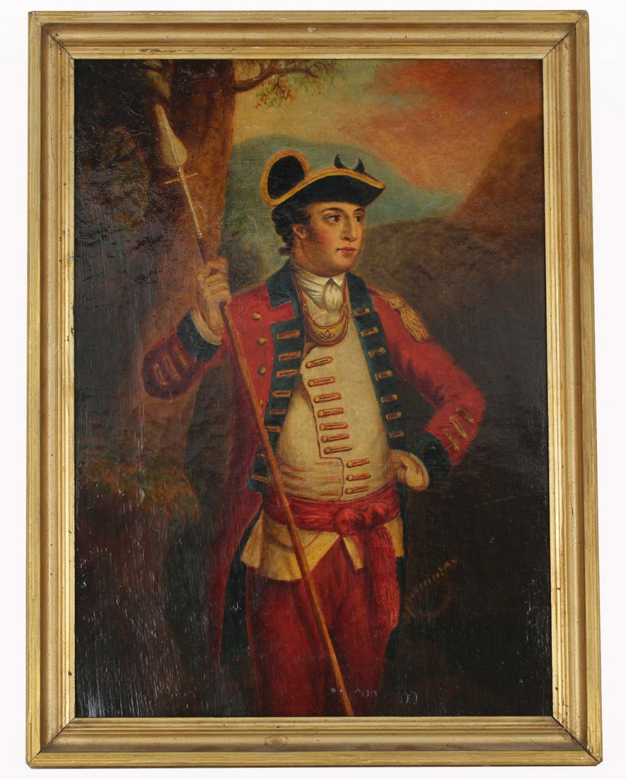 18th C. American School Painting of a General (1 of 4)