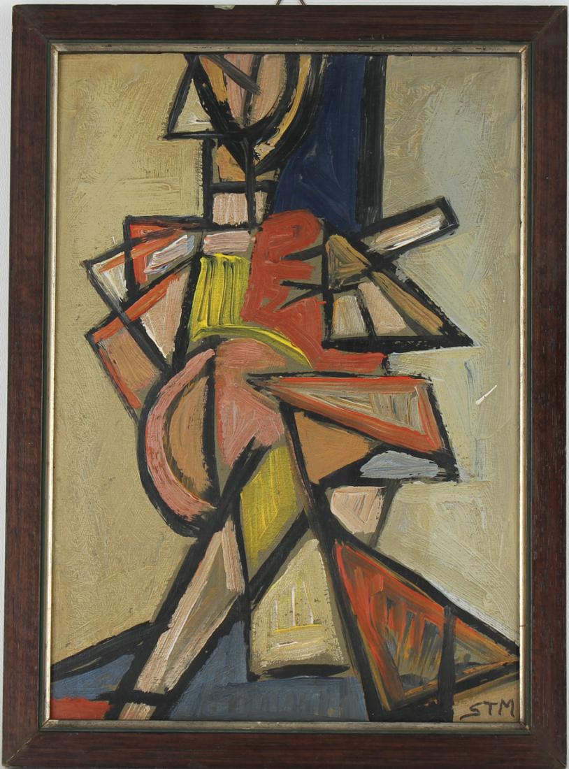 Initialed, 20th C. European School Abstract (1 of 5)