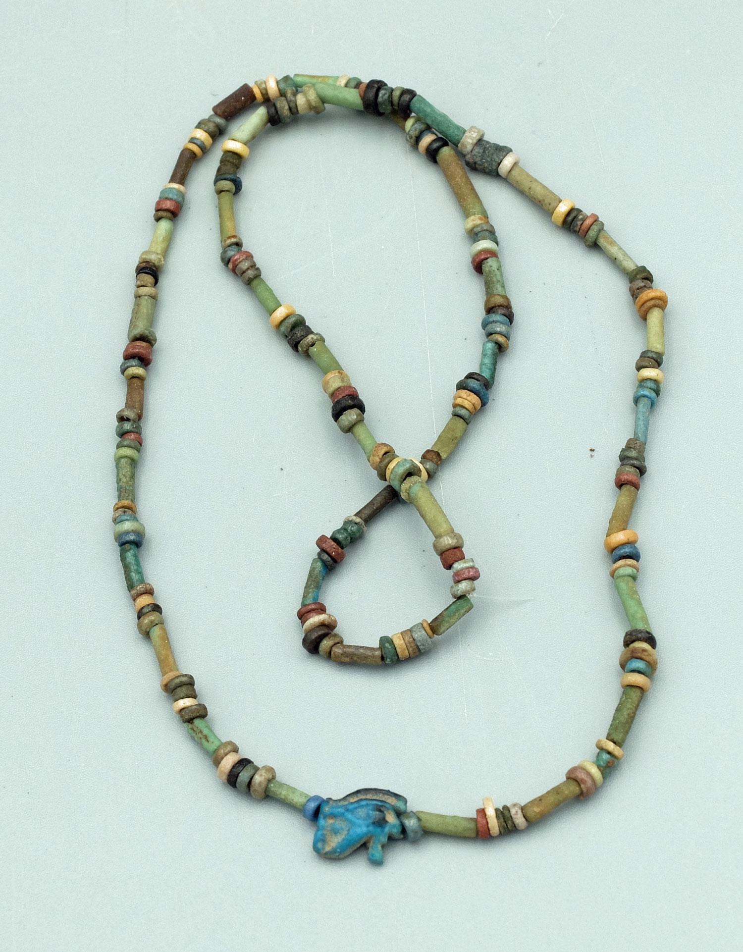 Egyptian Faience Bead Necklace, ca. 664 - 332 BC (1 of 2)