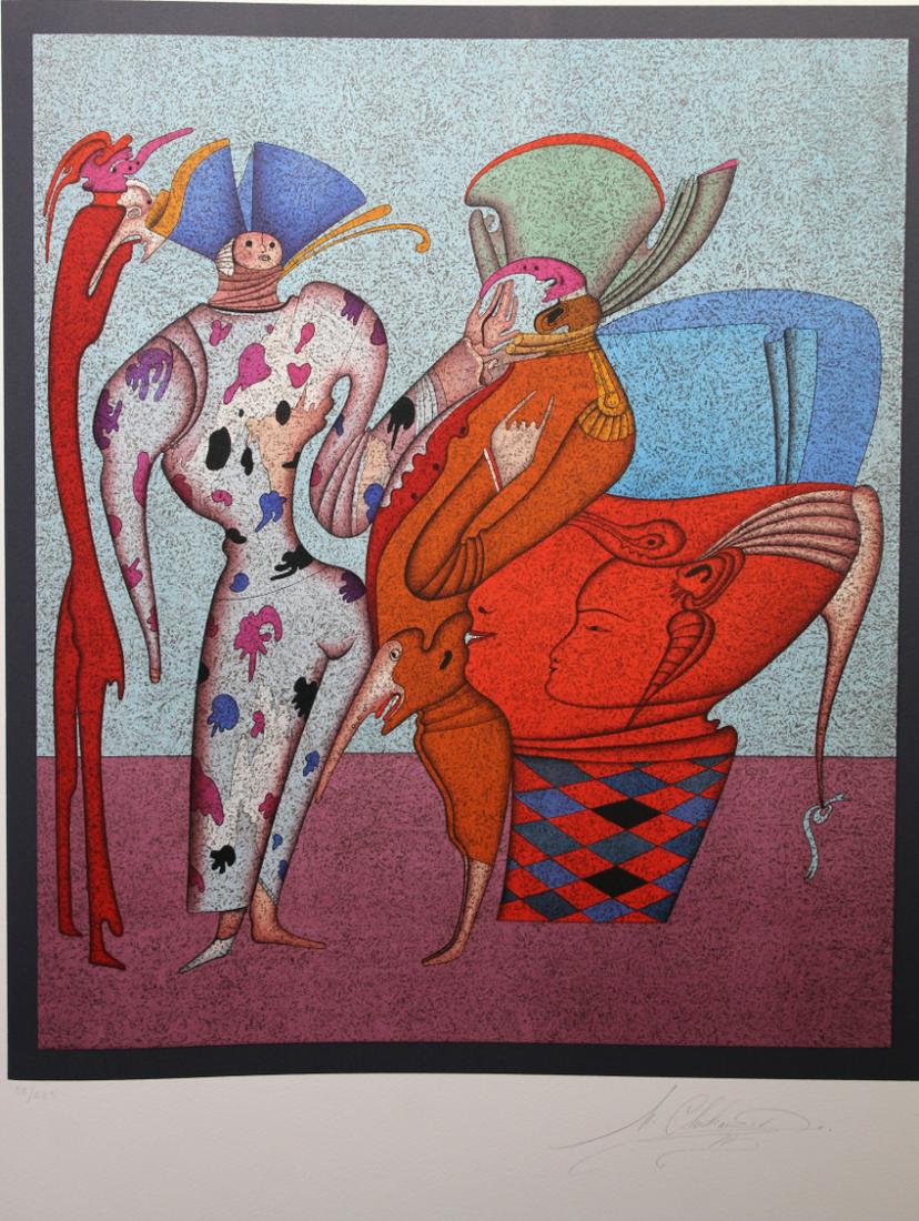 Mihail Chemiakin (B. 1943) "Untitled VII" (38/225) (1 of 4)