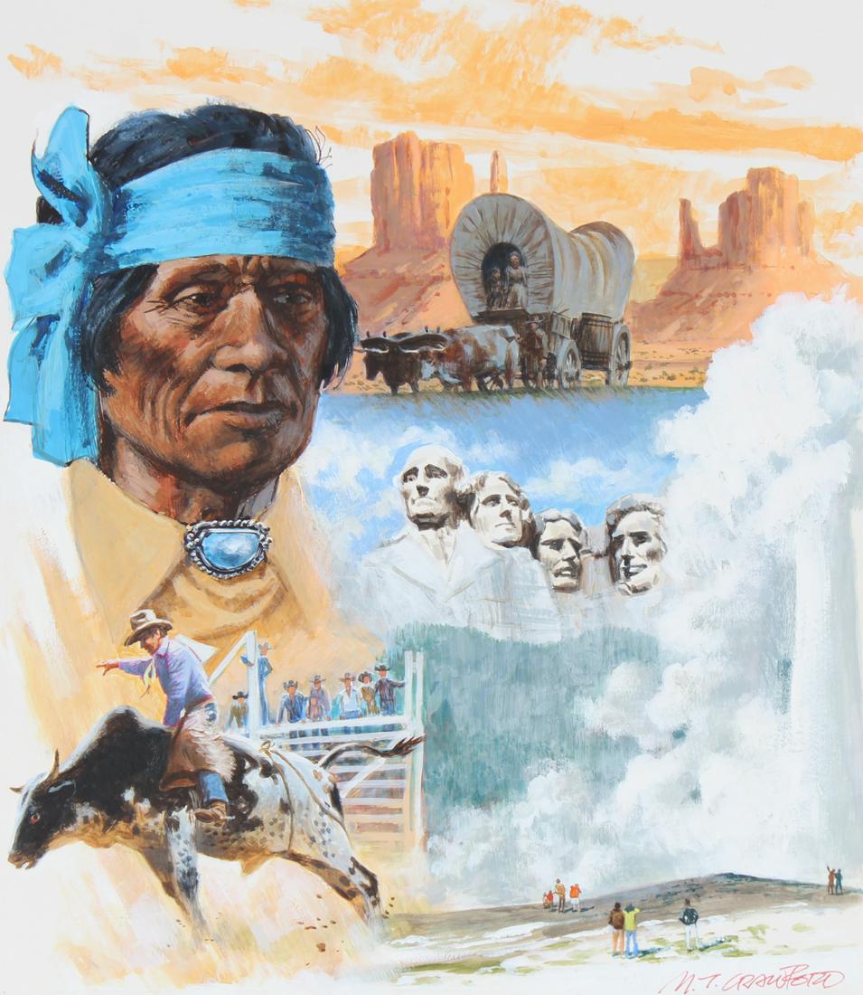 Mel Crawford (B. 1925) "Tourism in Western U.S." (1 of 6)