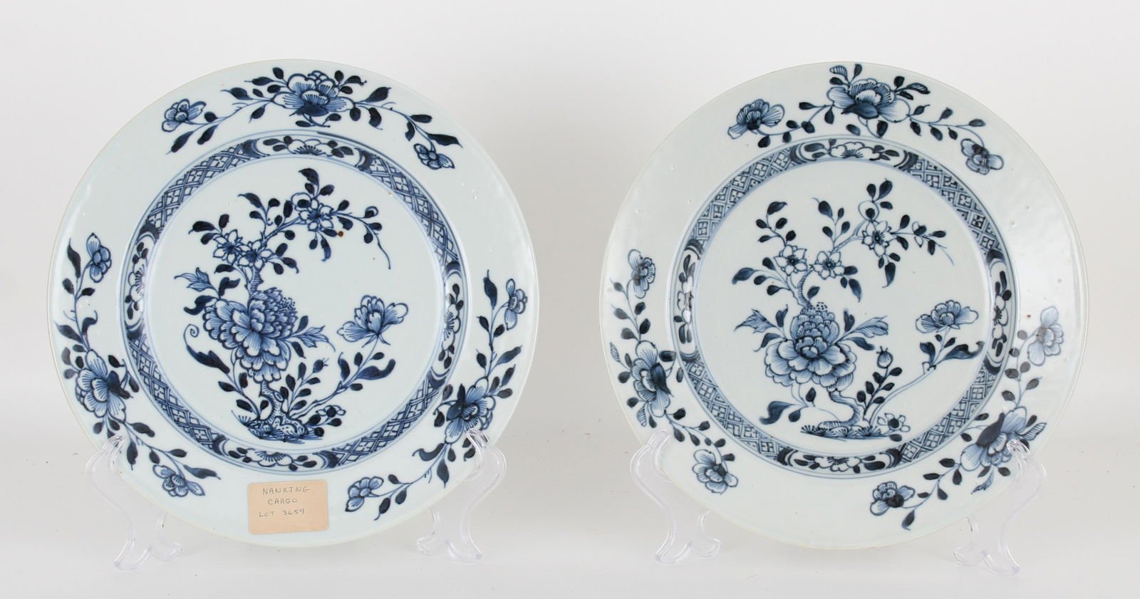 (2) Chinese Nanking Porcelain Dishes, Ex Christies (1 of 8)
