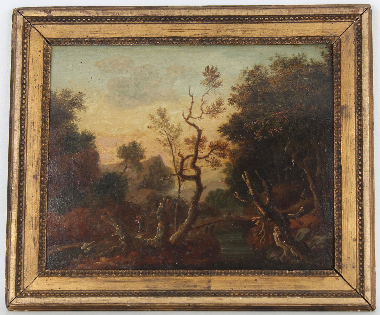 Old Master Italianate Landscape with Figures (1 of 3)