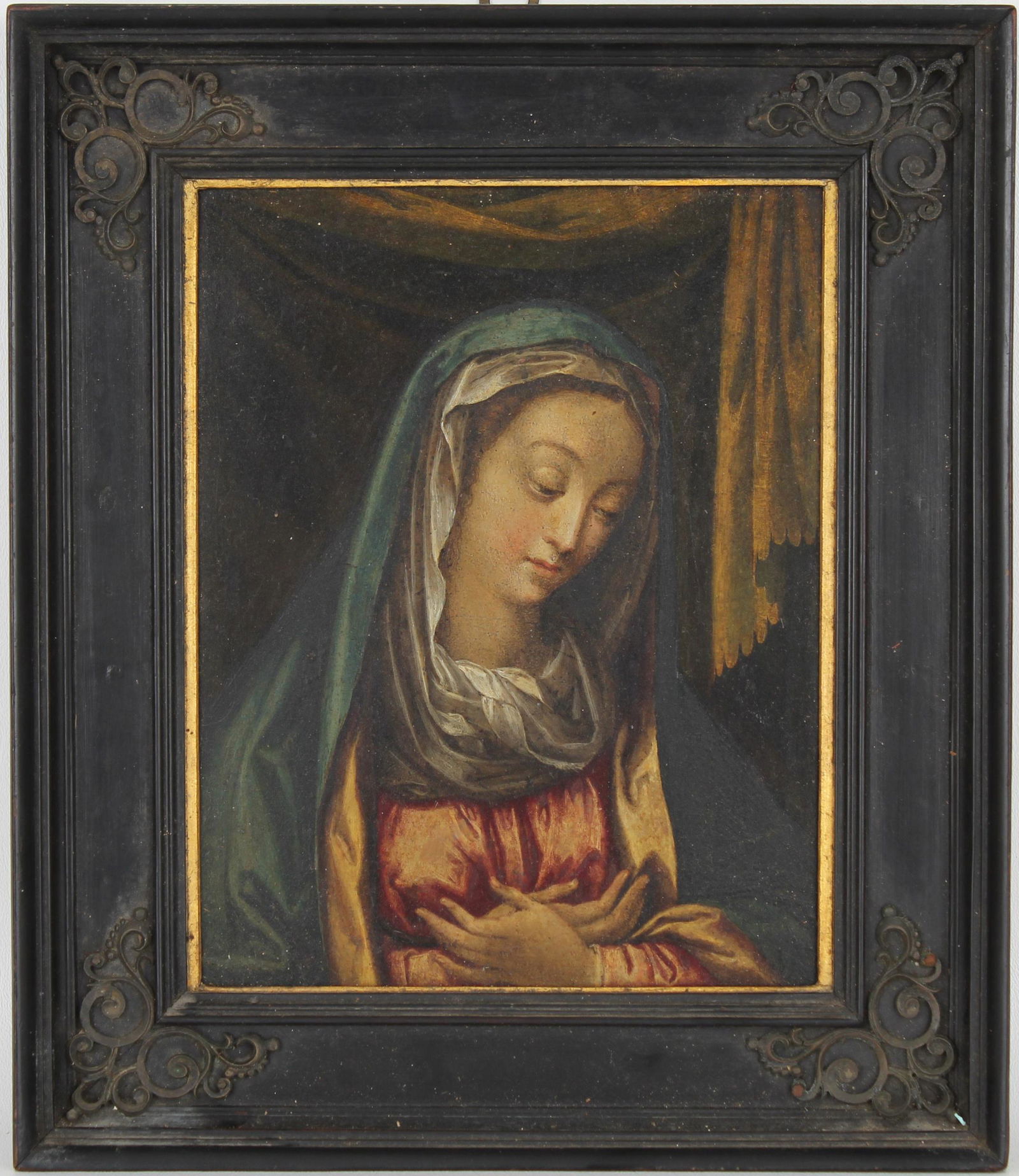 17th C. Continental School Painting of Virgin Mary (1 of 4)