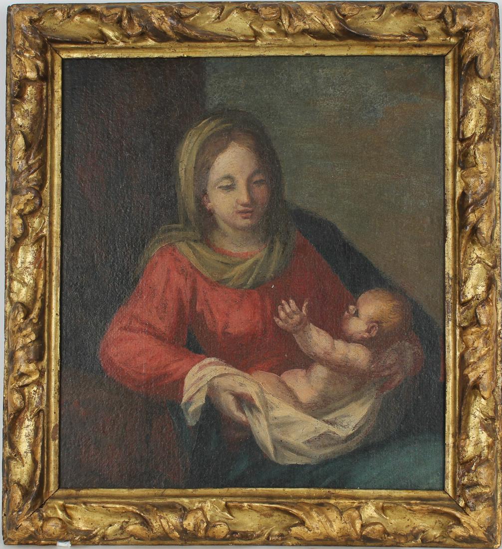 Old Master Painting of Mother and Child (1 of 4)