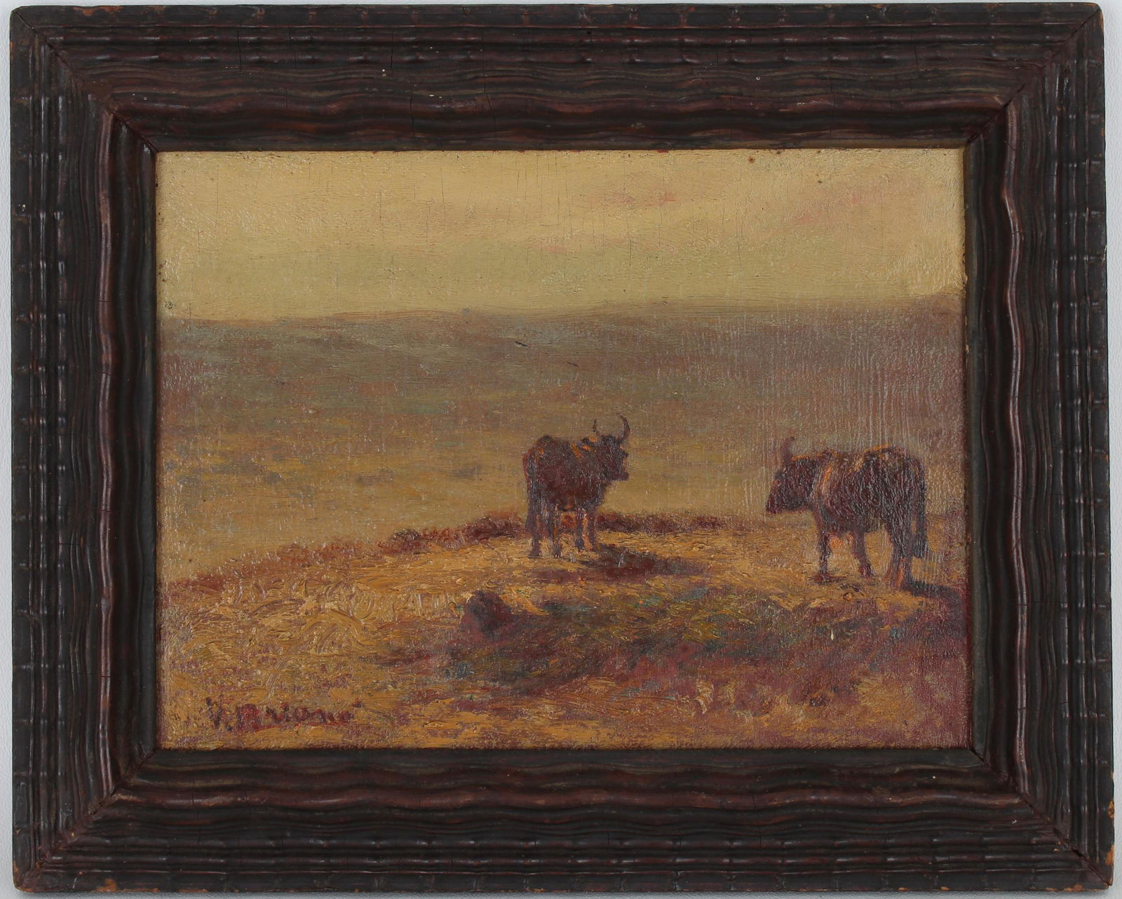 Signed, 19th C. Bucolic Landscape Painting (1 of 3)