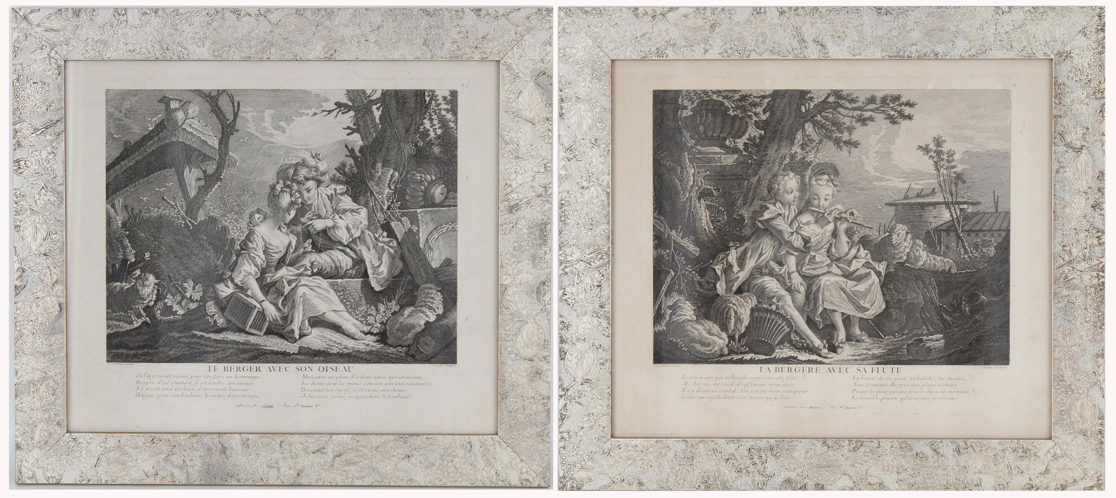 (2) Claude Augustin Duflos (1700 - 1786) Etchings (1 of 4)