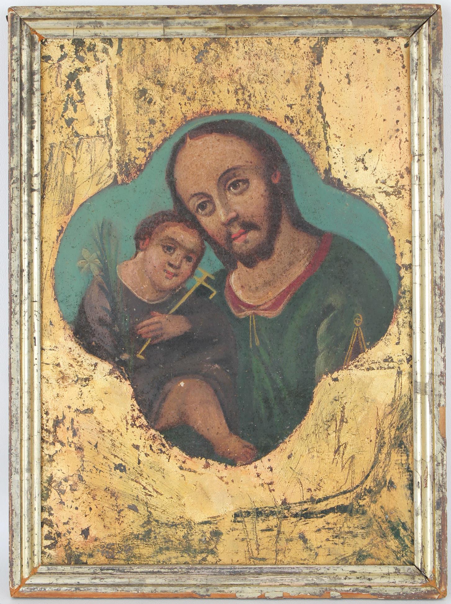 Early 18th C. Spanish School Figural Painting (1 of 3)