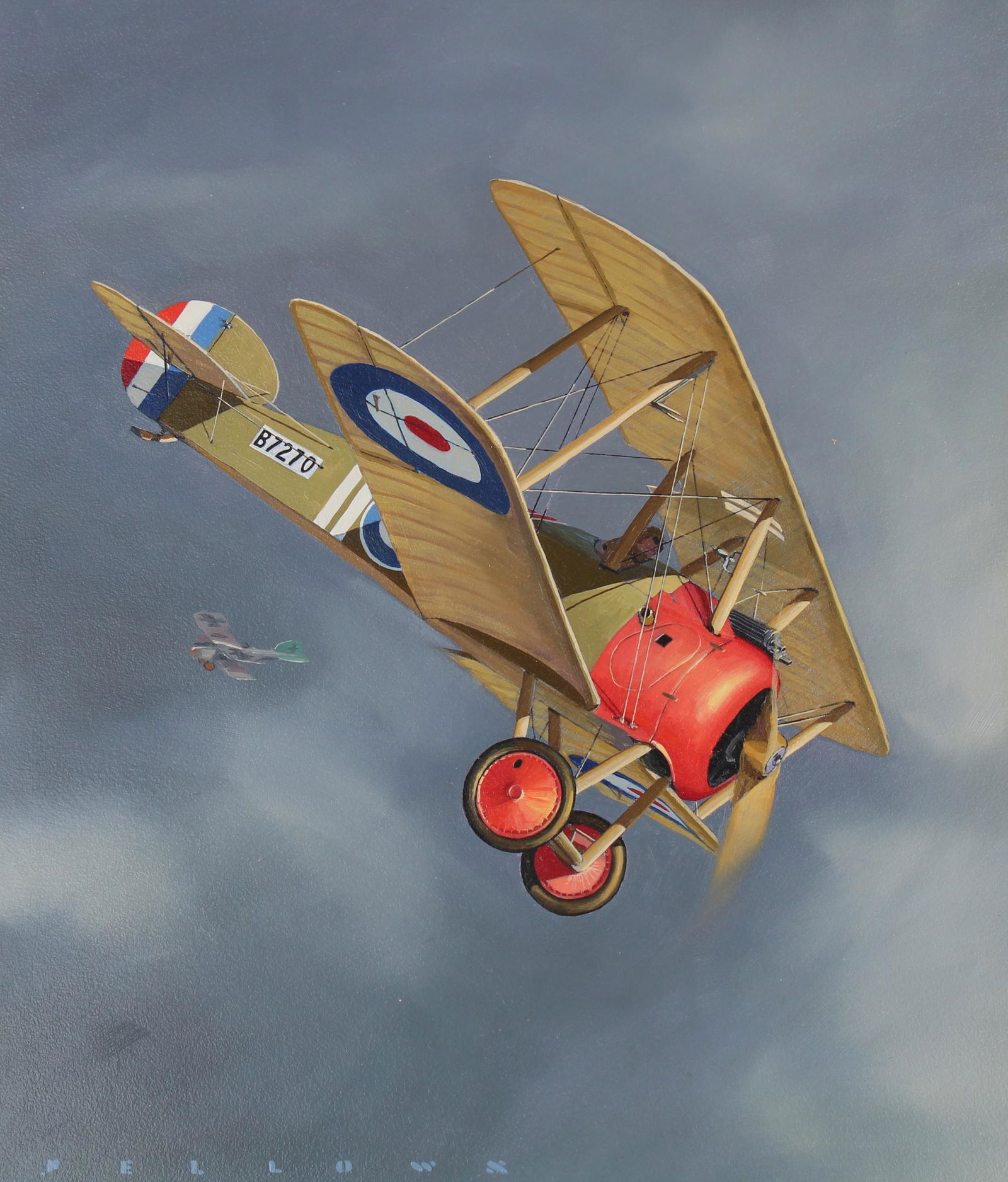 Jack Fellows (B. 1941) "F-1 Camel" Original Oil (1 of 5)