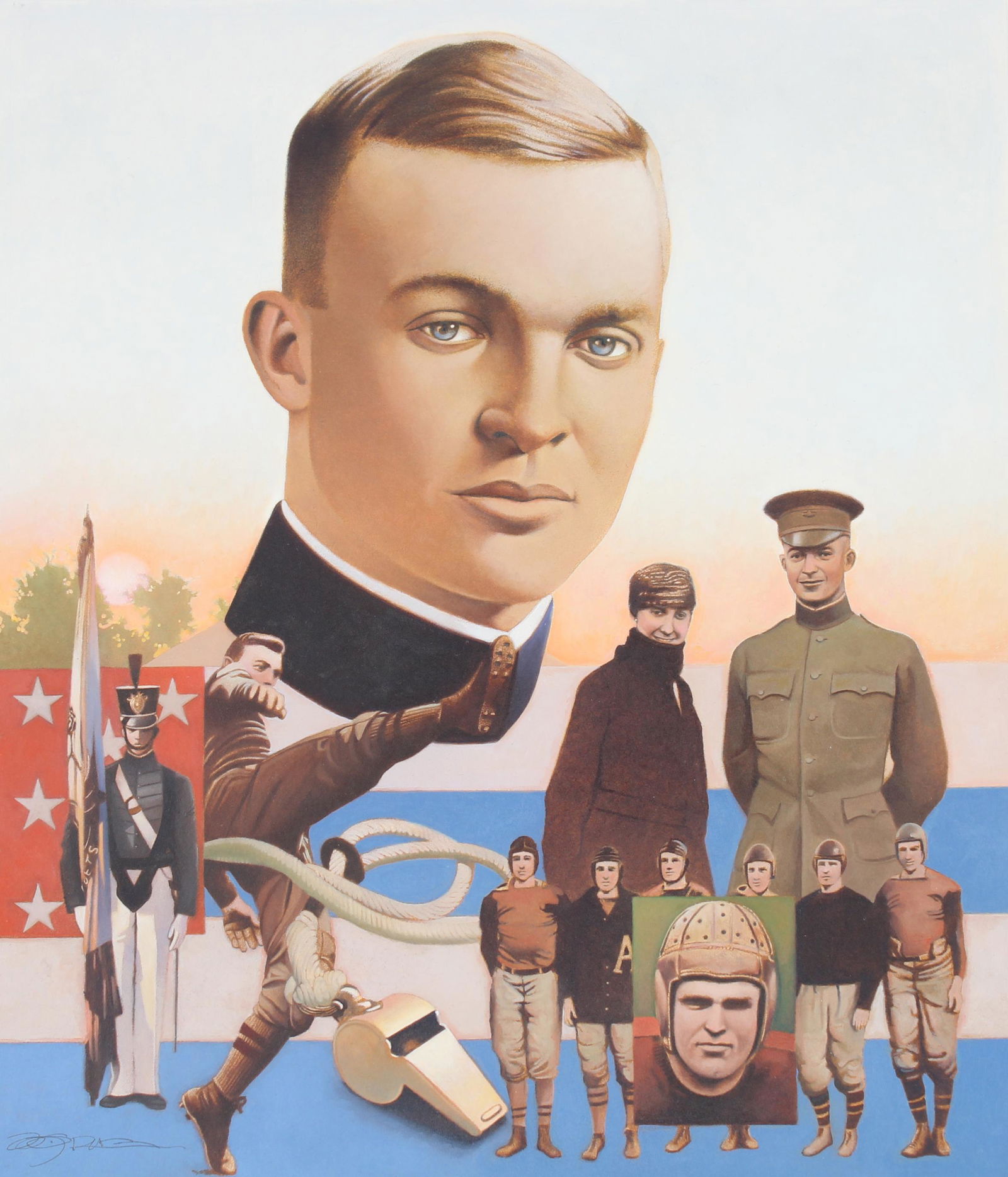 Gregory Rudd (B. 1952) "Eisenhower at West Point" (1 of 5)