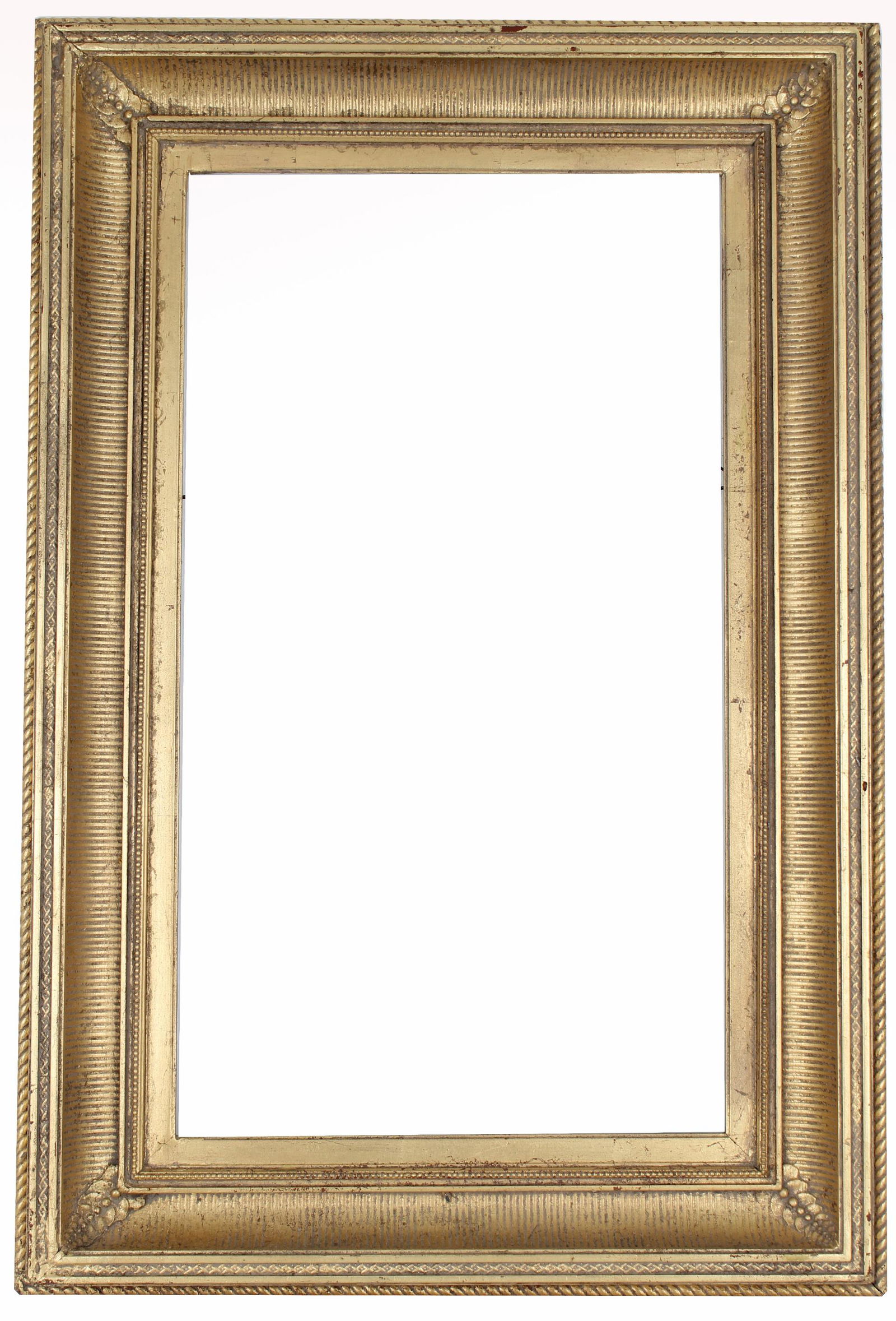 Antique American School Gilt Fluted Cove Frame (1 of 3)