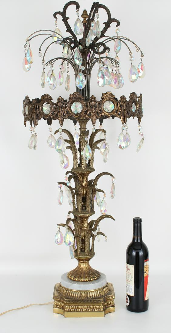 Vintage Mixed Metal and Rhinestone Table Lamp (1 of 1)