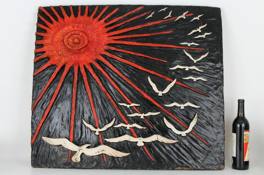 Manner of Calder, Painted Wall Plaque (1 of 2)