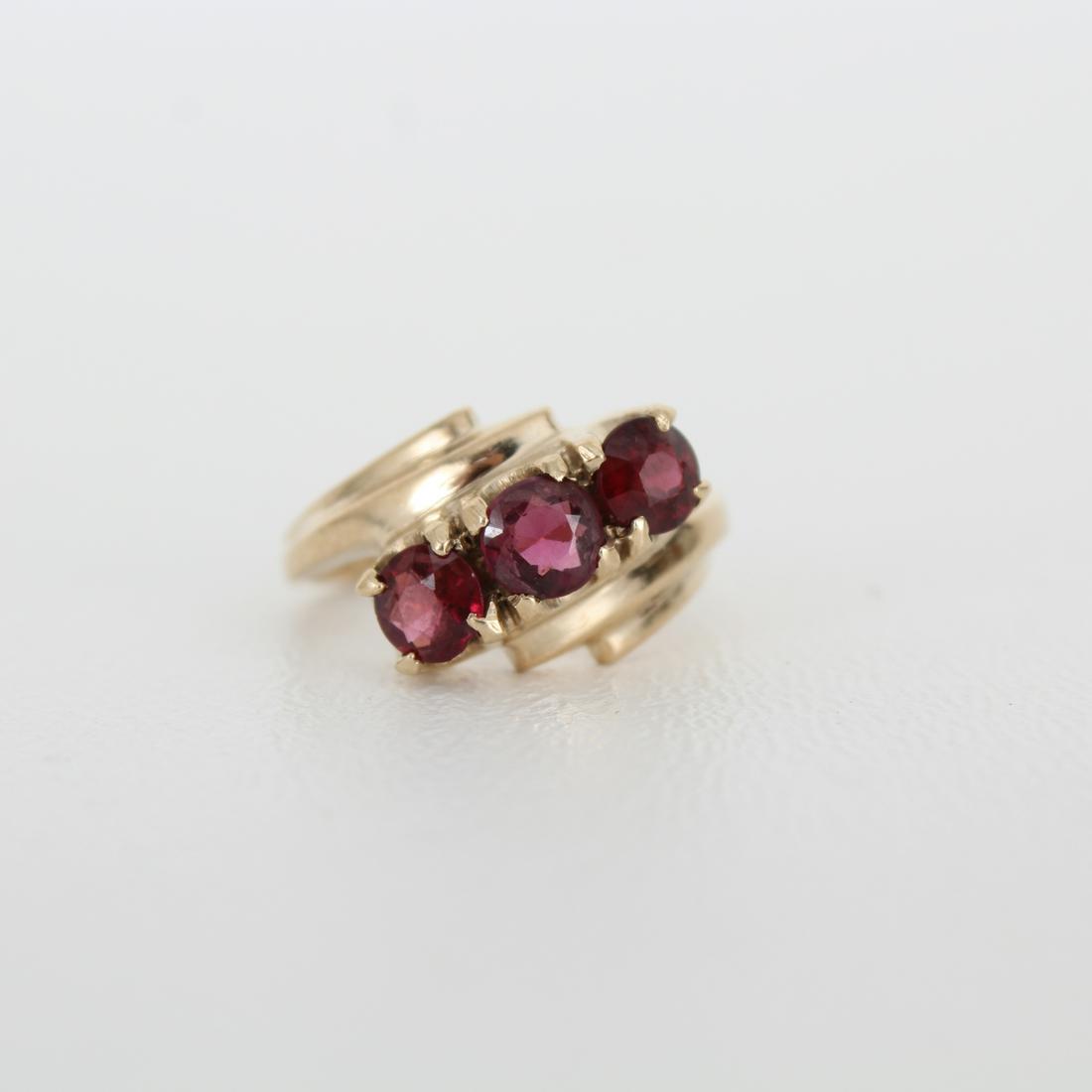 10K Gold & Red Garnet Ring (1 of 6)