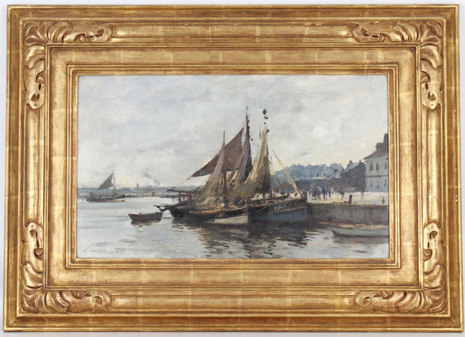 Edward Brian Seago (1910 - 1974) "Honfleur Harbor" (1 of 4)
