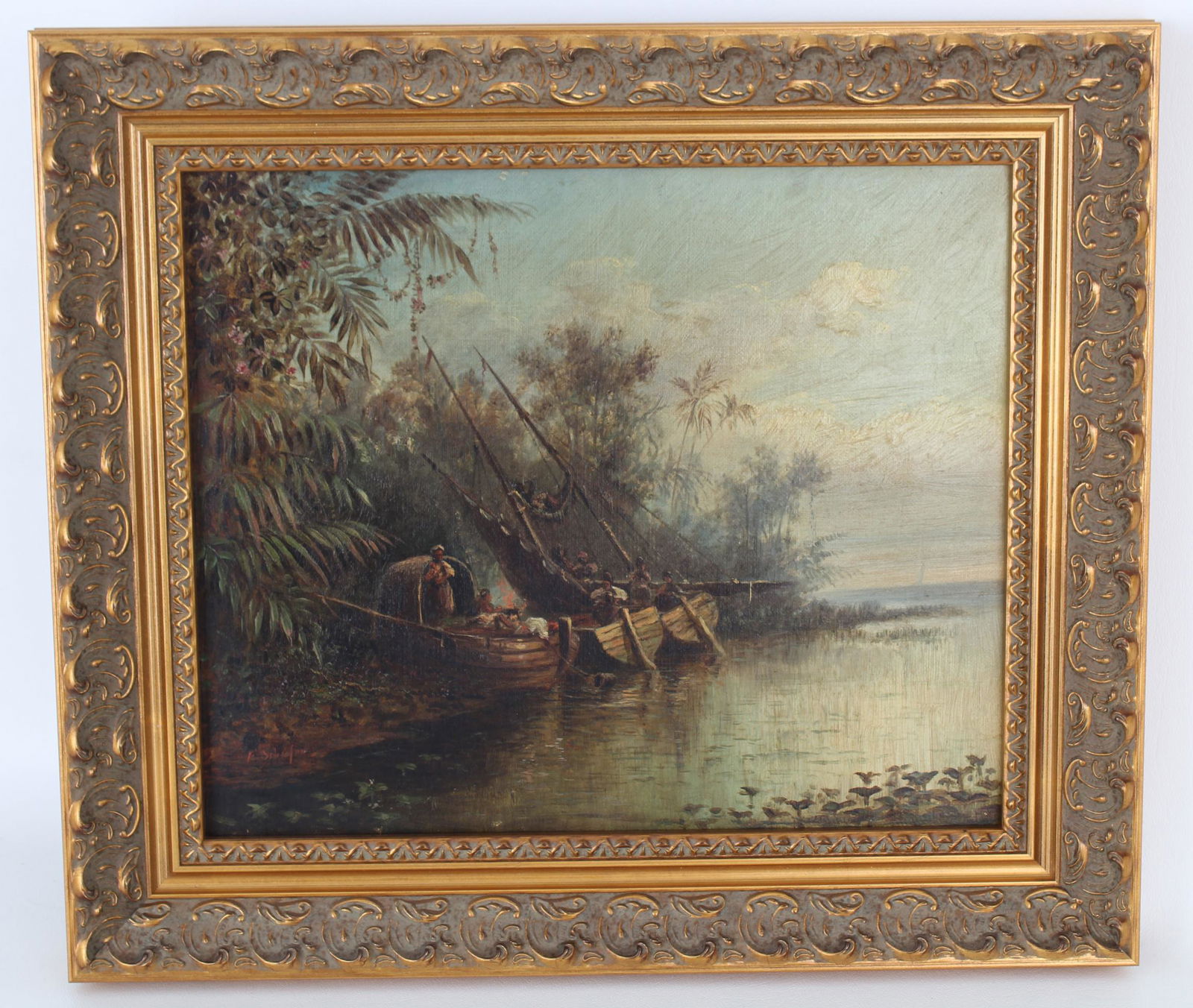 Frederick Schafer (1839 - 1927) "On the Amazon" (1 of 6)