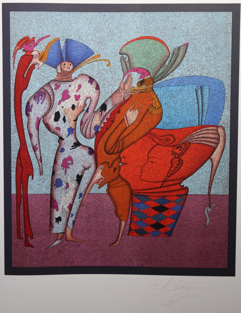 Mihail Chemiakin (B. 1943) "Untitled VII" (39/225) (1 of 4)