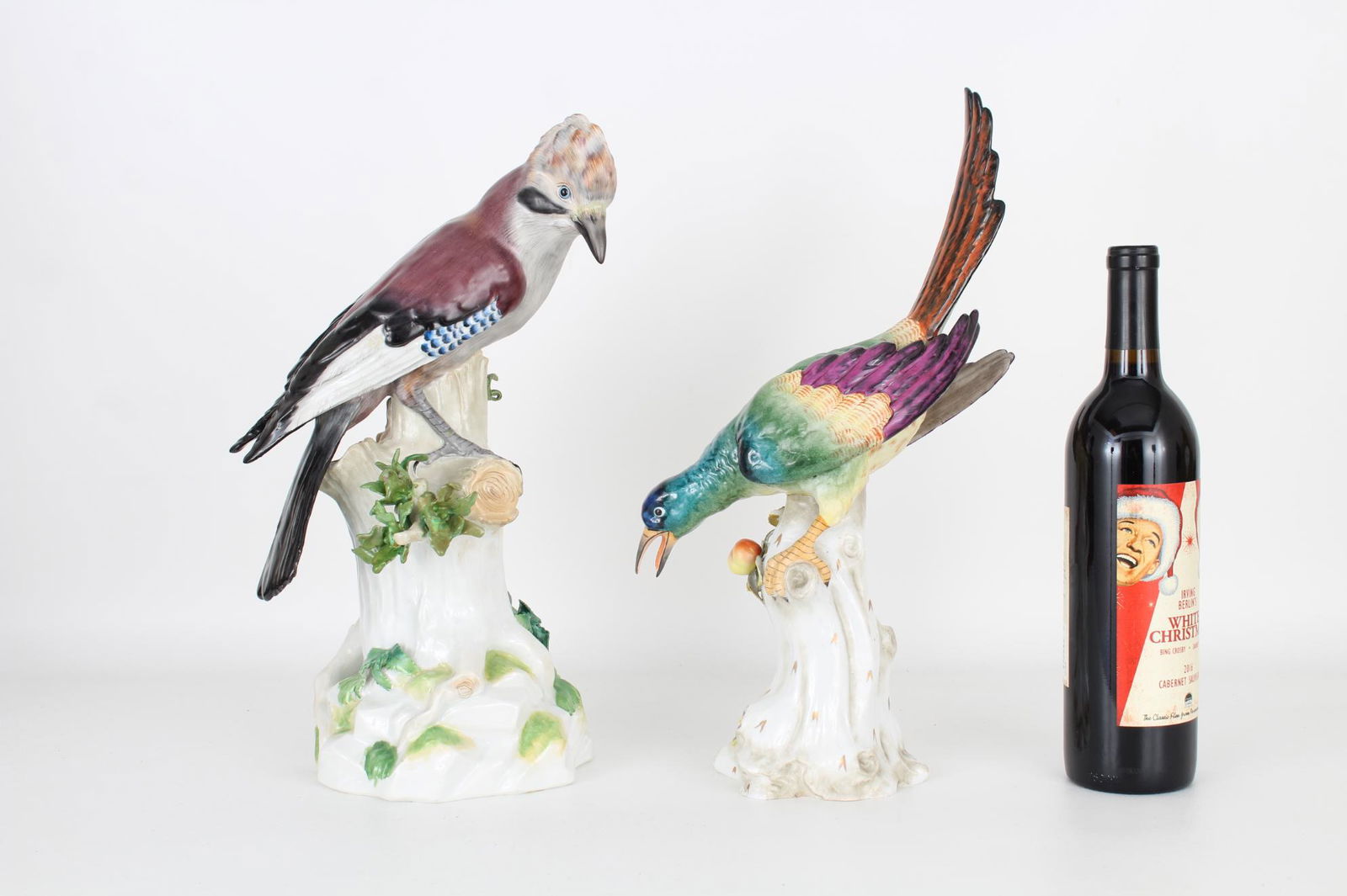 (2) Antique Porcelain Bird Figures, Signed (1 of 7)