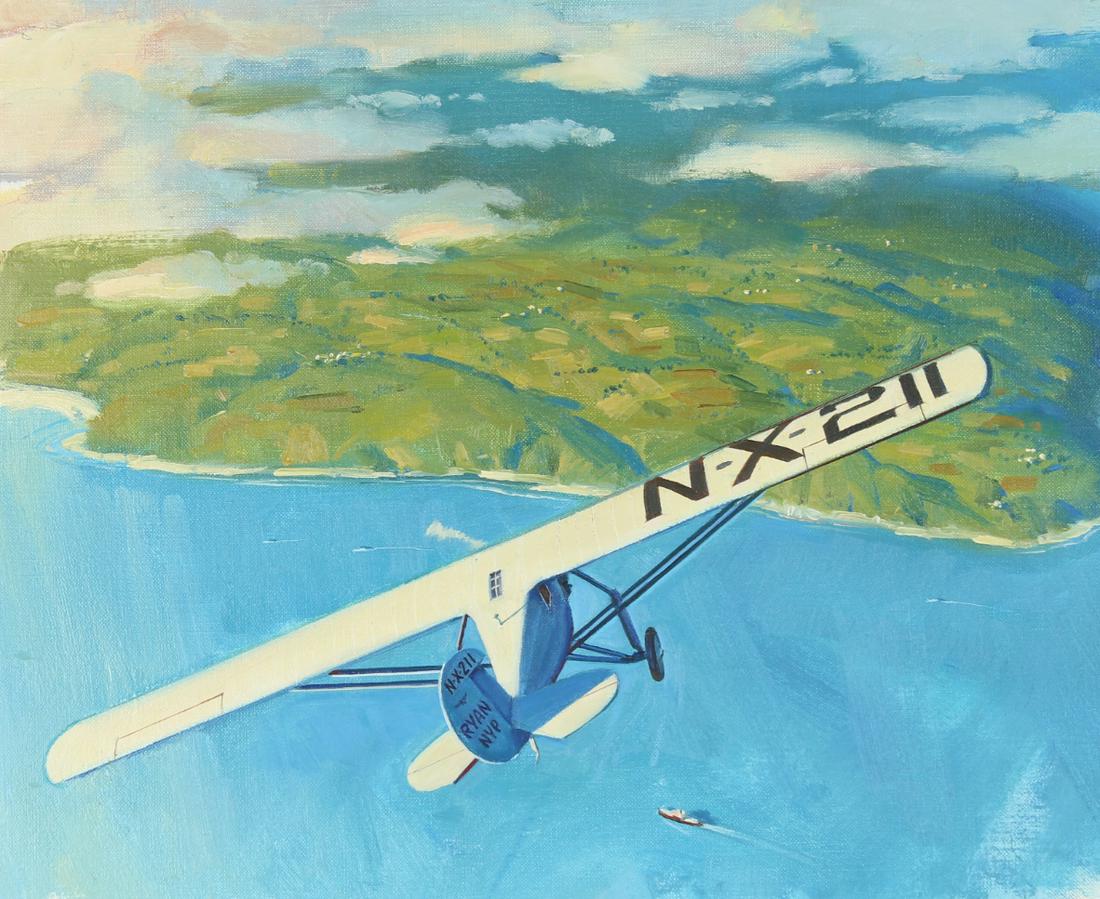 Douglas Jones (B. 1929) "Spirit of St. Louis" Oil (1 of 5)