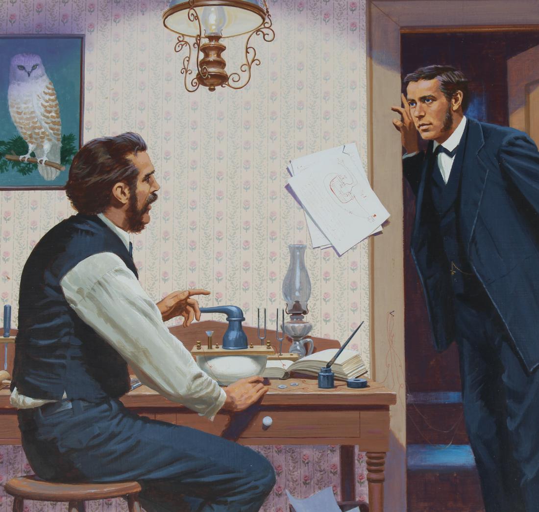 Ed Vebell (1921 - 2018) "Bell Patents Telephone" (1 of 5)