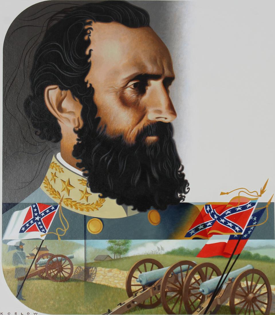 Howard Koslow (1924-2016) "Stonewall" Jackson, Oil (1 of 5)
