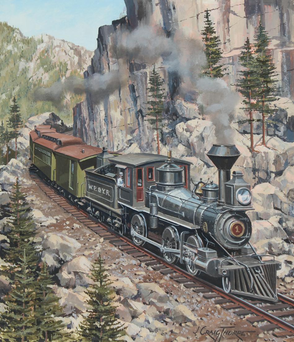 J. Craig Thorpe (B. 1948) "Alaska Locomotive" (1 of 5)