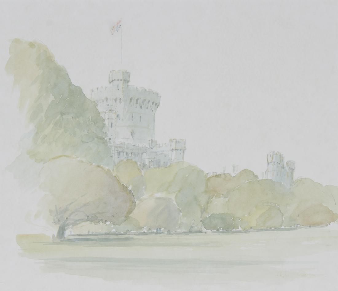 Sir Hugh Casson (1910 - 1999) "Windsor Castle" W/C (1 of 3)