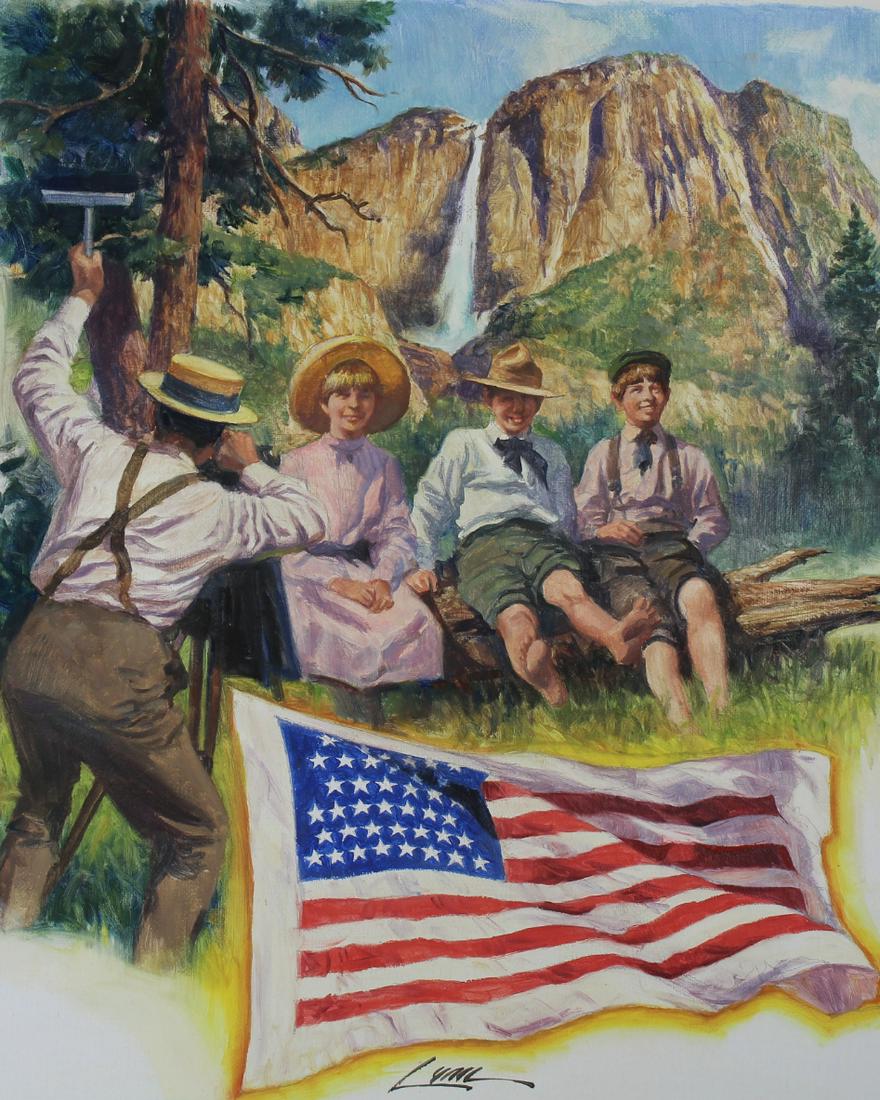 Dennis Lyall (B. 1946) "Peace Flag" Original (1 of 3)