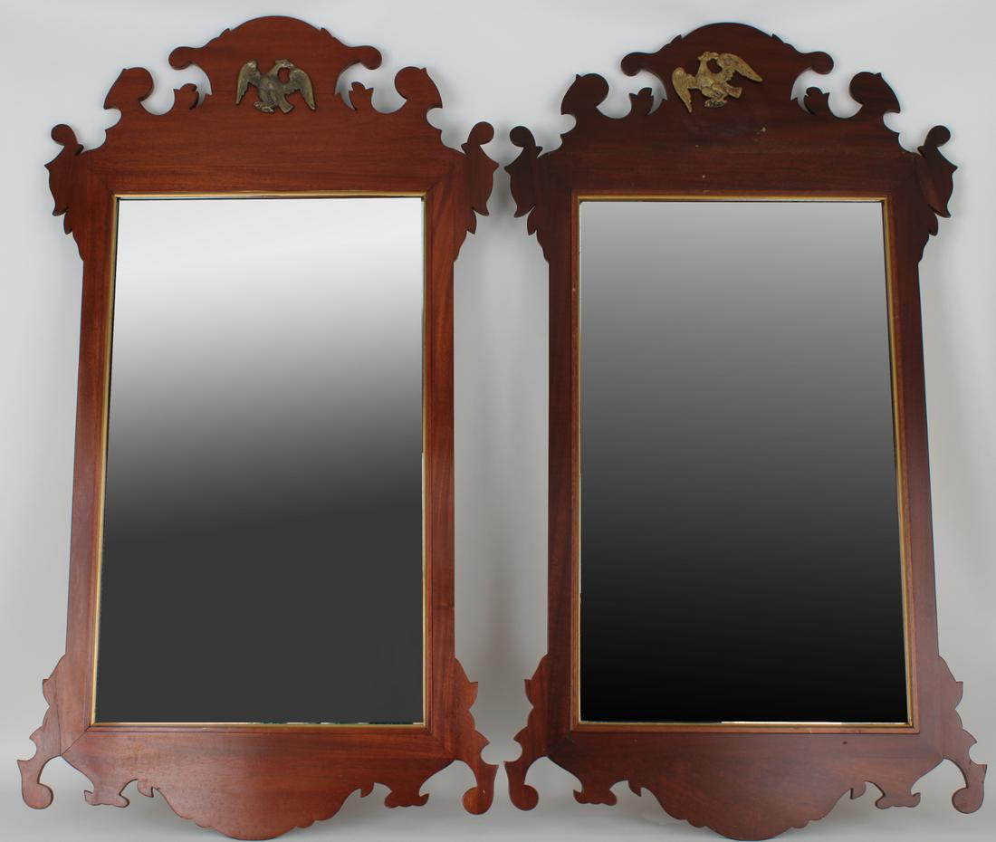 Pair, American Federal Style Mirrors: Pair, American Federal Style Mirrors. Provenance: Property of Swann and Haddock. Comes from the estate of Richard Swann 'Godfather of Democratic fundraising in Florida' and former finance chair for Pr