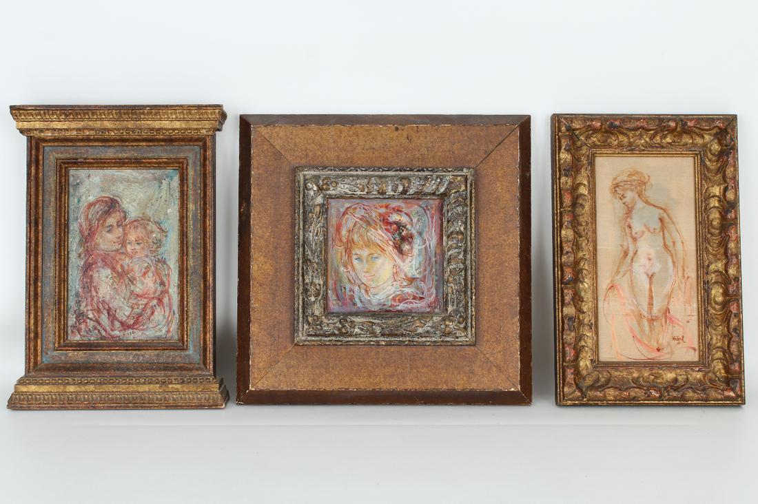 (3) Edna Hibel (Florida/Mass, 1917-2015) Originals (1 of 5)