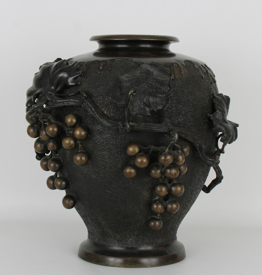 Antique Bronze 'Grape' Vase (1 of 4)