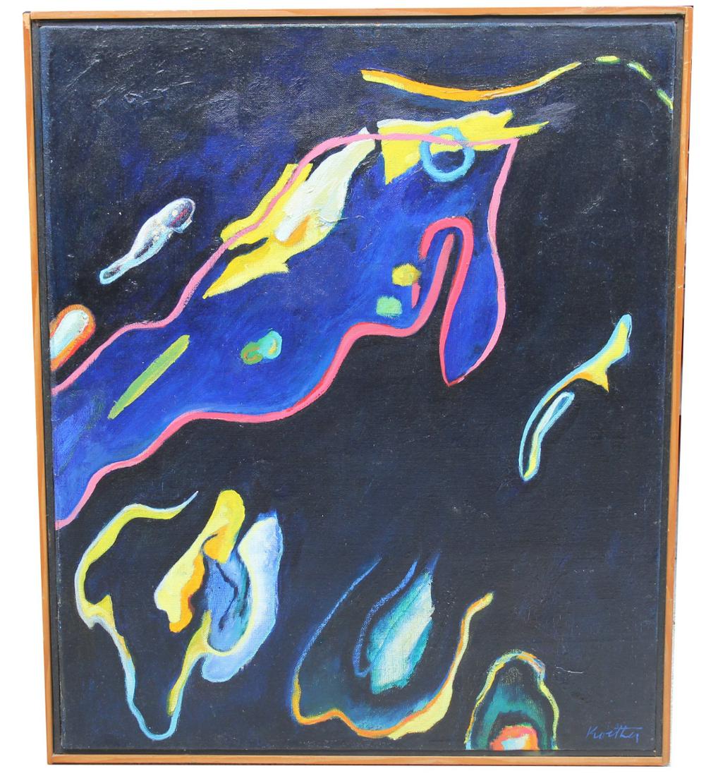 Thomas Koether (NY, FL b. 1940) "Nightscape" (1 of 4)