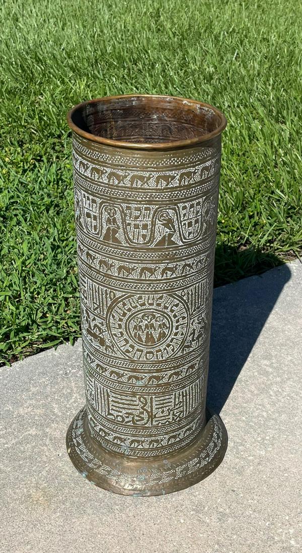 Antique Persian Umbrella Stand: Antique Persian Umbrella Stand. Height: 26 inches.