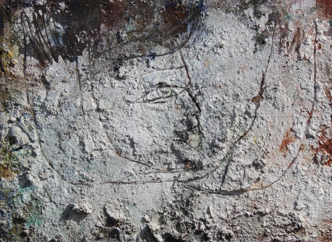 Jamali (American, B.1944) "Grand Voyage" Fresco: Jamali (American, B.1944) Original mixed media fresco tempera painting, "Grand Voyage". Comes with book on artist. Size: 39 x 54 in.