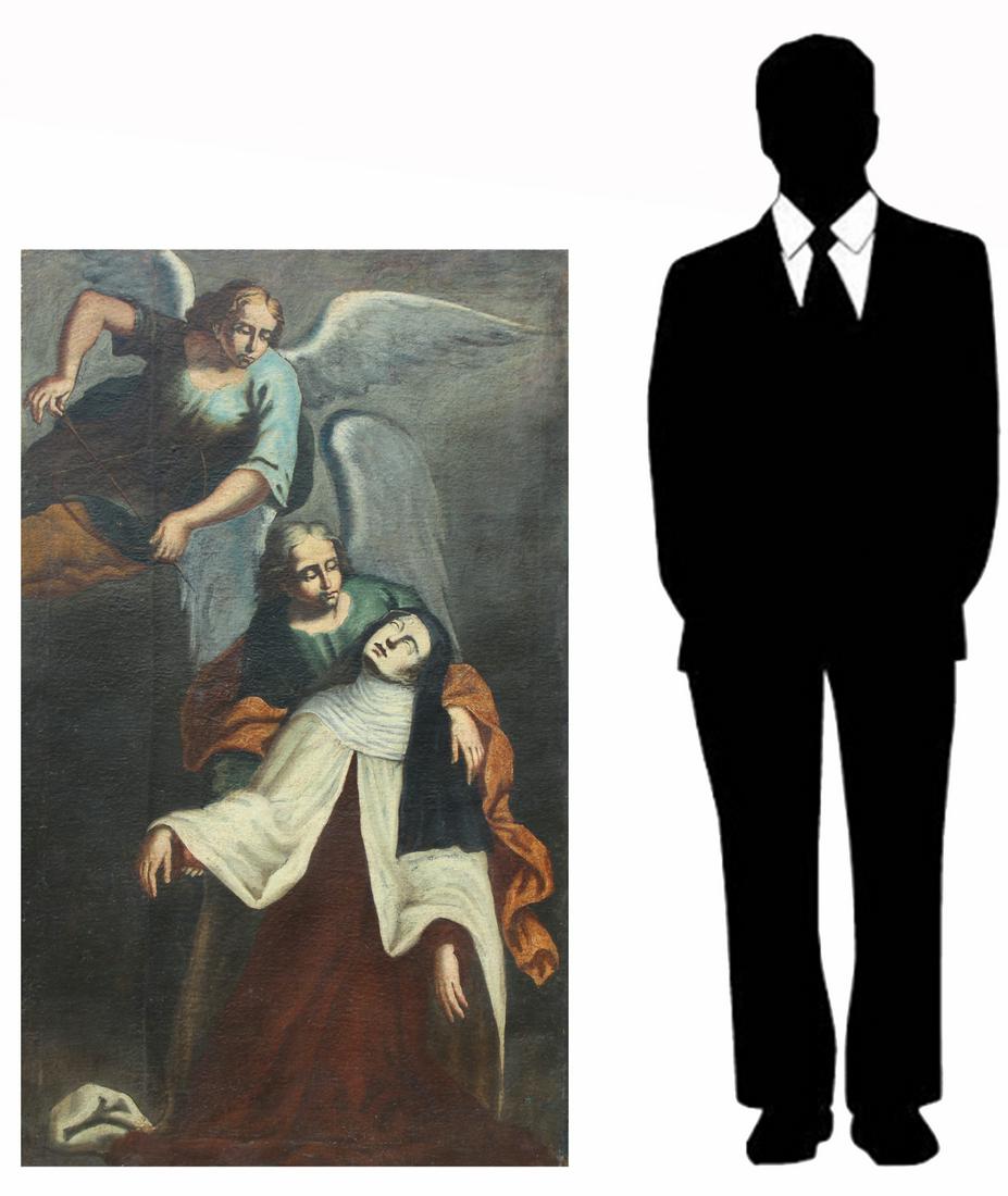 Large Old Master Painting of Saint Teresa (1 of 6)