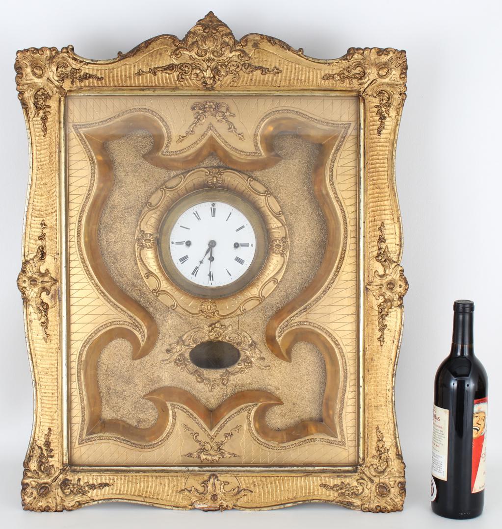 Antique Gilt Wall Clock (1 of 3)