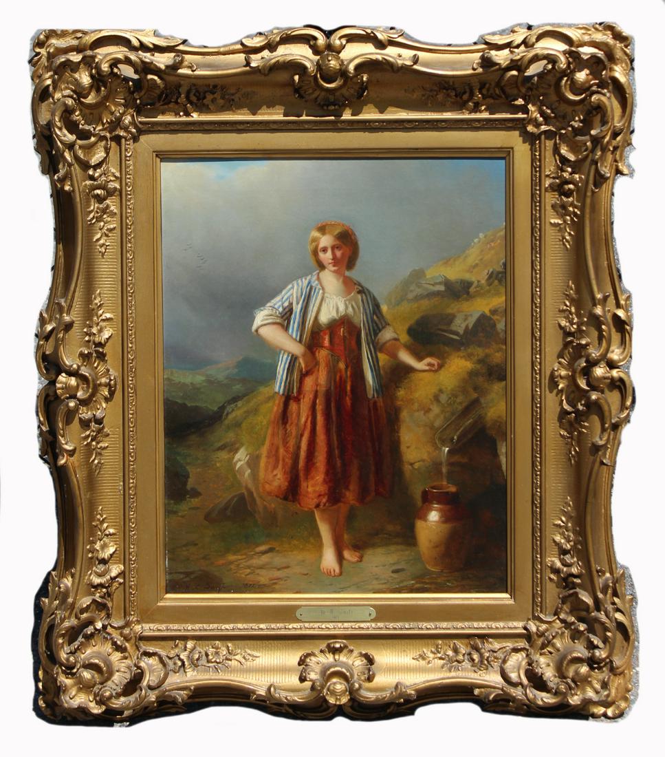 W.C. Swift, 19th C. Peasant in a Landscape (1 of 8)