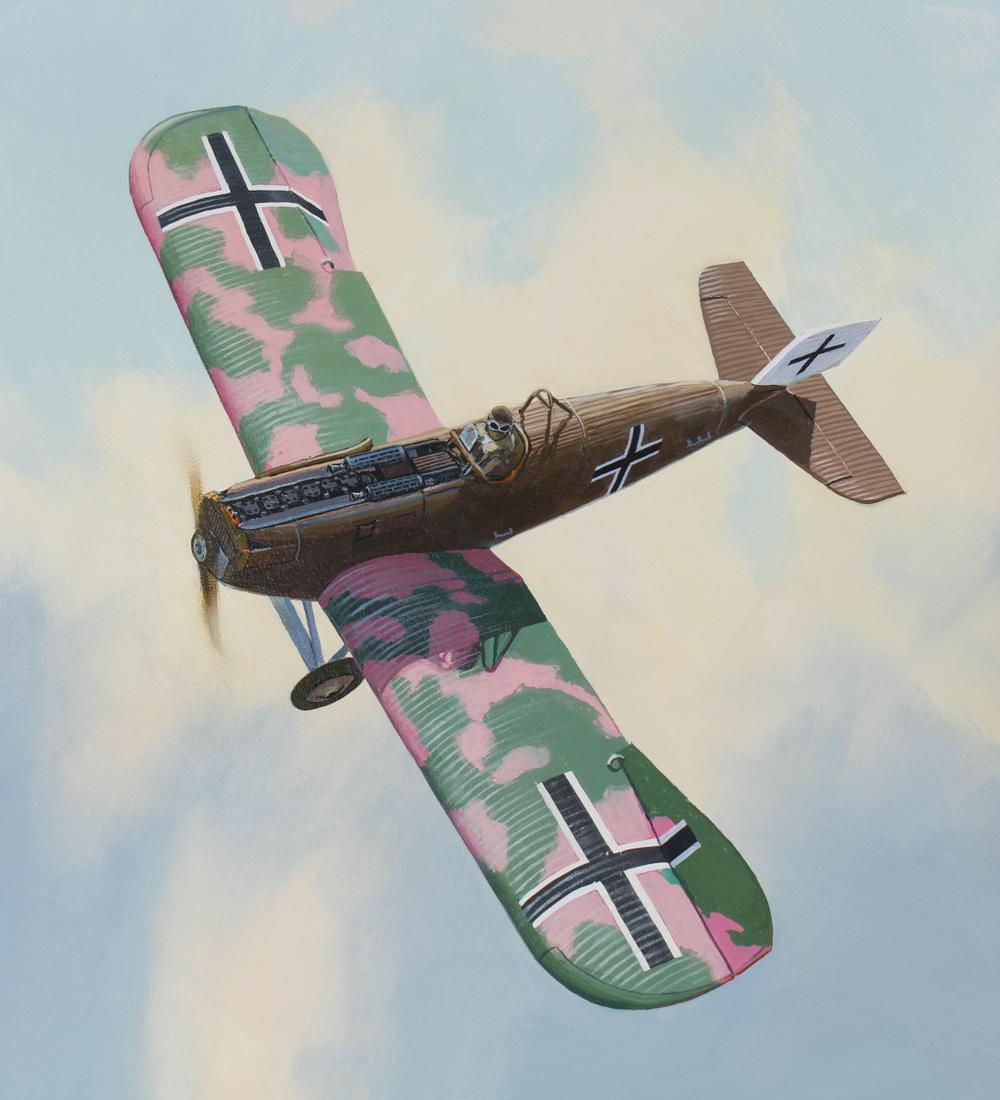 Jack Fellows (B. 1941) "1915 Junkers J1 Monoplane" (1 of 5)