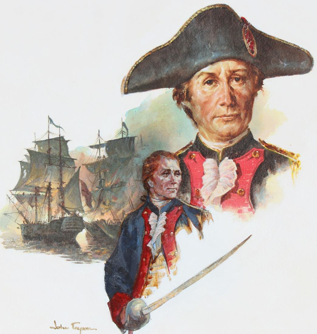 John Tayson (B. 1956) "John Paul Jones" W/C (1 of 4)