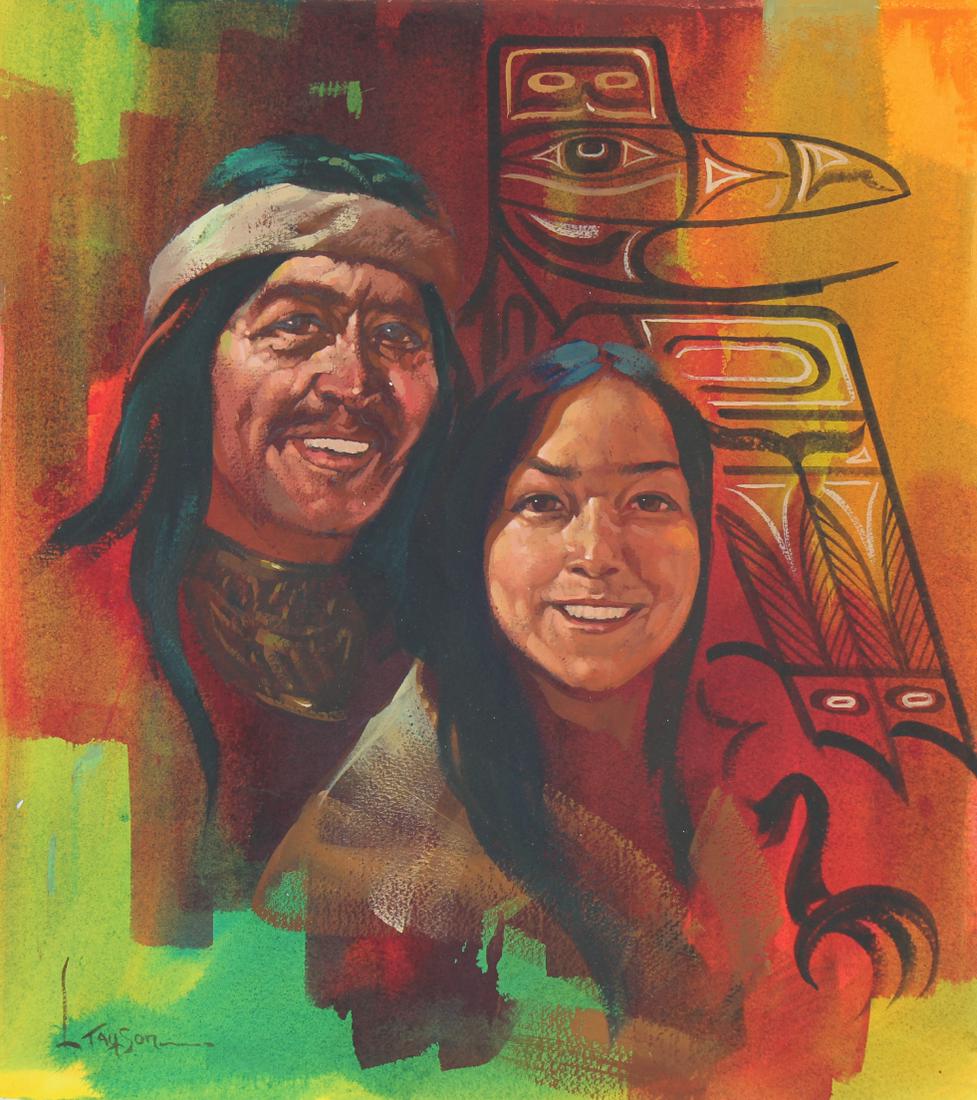 Lyle Tayson (1924 - 2014) "Tlingit Tribe" W/C (1 of 4)