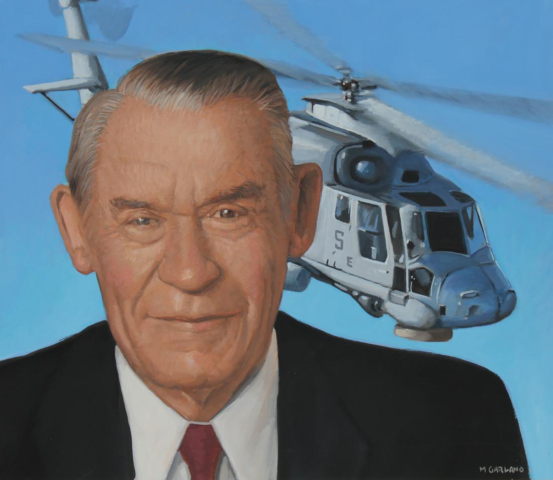 Michael Garland (B. 1952) "Charles Kaman" Oil (1 of 4)