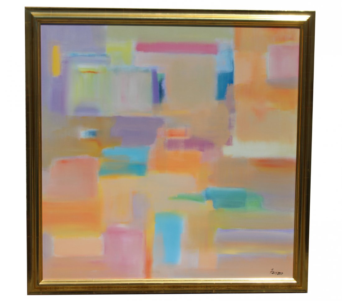 Frederick Faviano (20th C.) Abstract Painting (1 of 5)