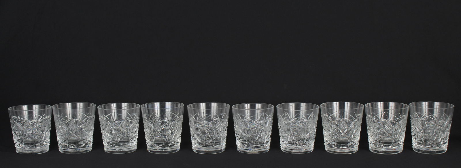 (10) Baccarat 'Bogota' Glasses: (10) Baccarat 'Bogota' Glasses. Each marked on bottom. Height: 3.75 in.