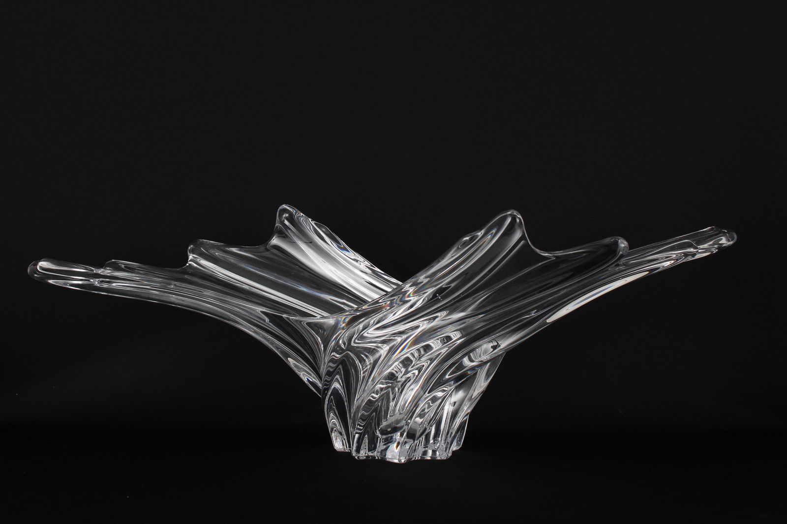 Large Art Nouveau Vannes Le Chatel Glass Vase (1 of 4)