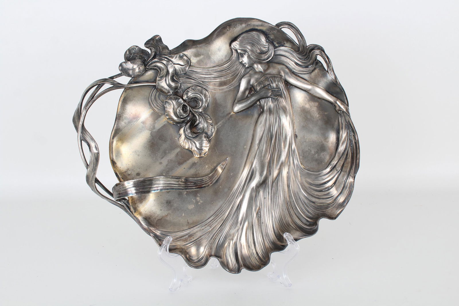 WMF Art Nouveau Figural Spelter Dish (1 of 2)