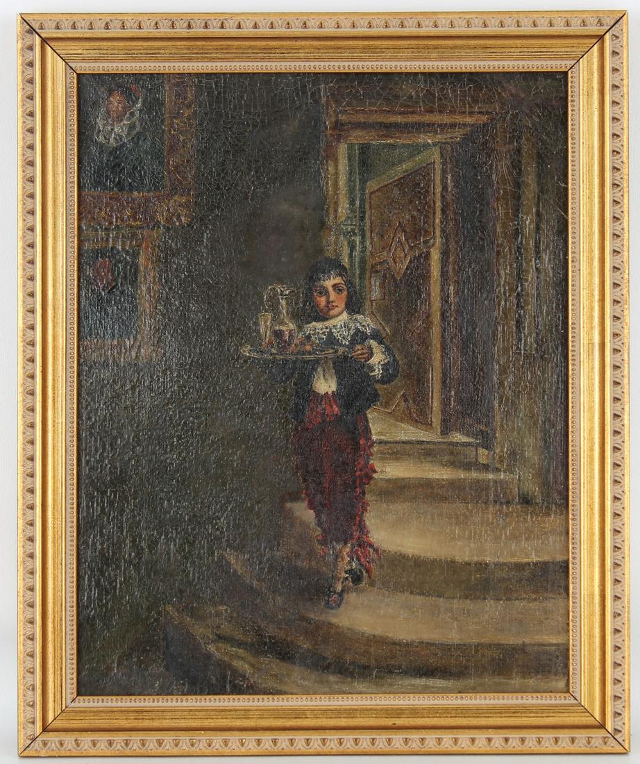 19th C. Continental School Interior Scene (1 of 2)