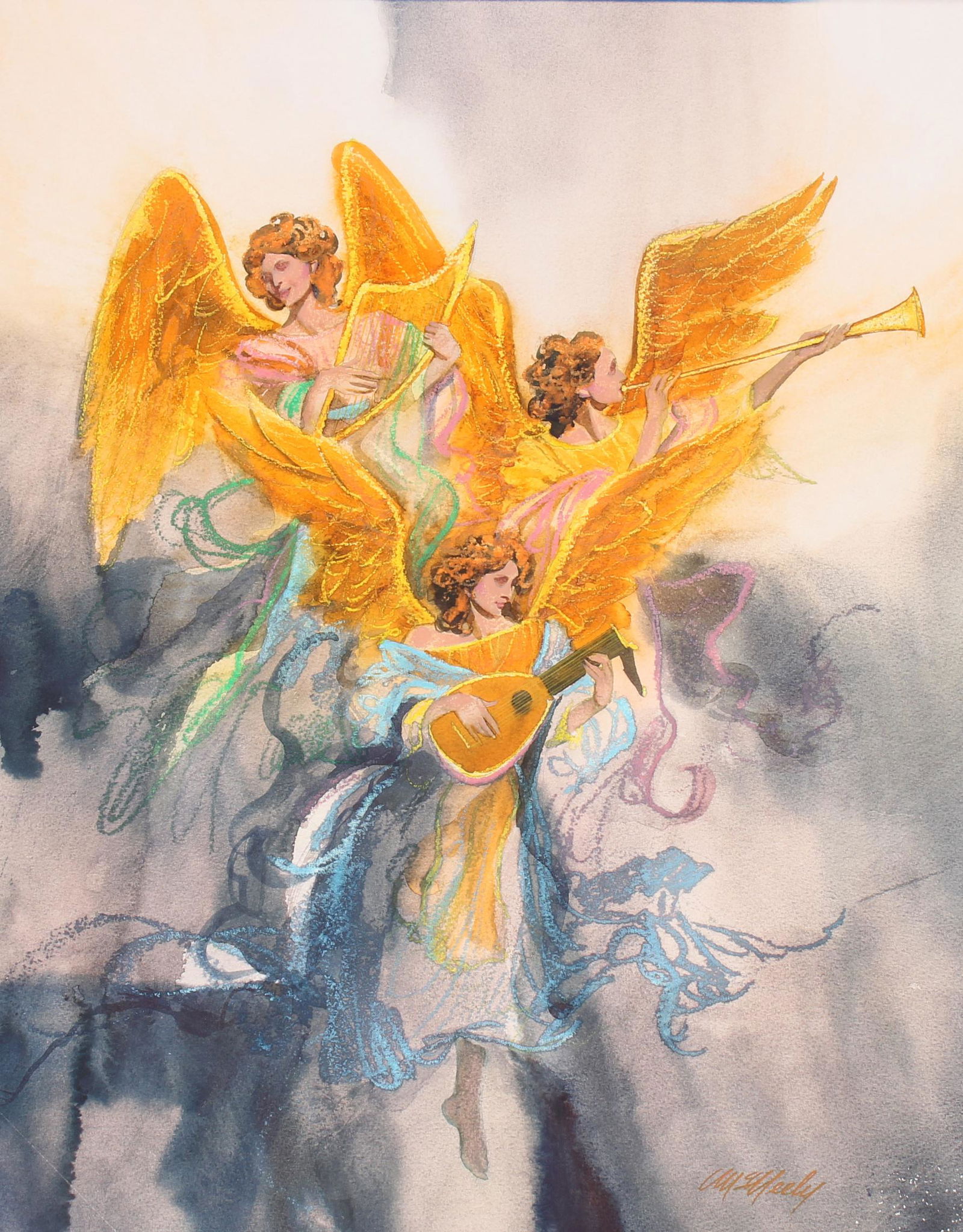 Tom McNeely (B. 1935) "Christmas Angels" (1 of 4)