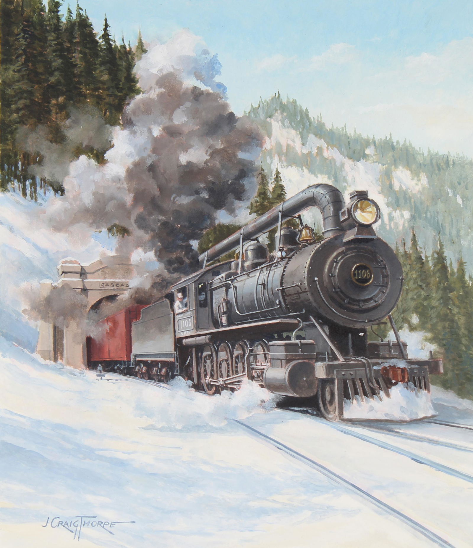 J. Craig Thorpe (B. 1948) "Washington Locomotive" (1 of 5)